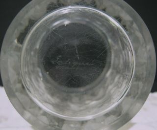 Rene Lalique Bacchus Frosted Crystal Glass Vase - 1938 11