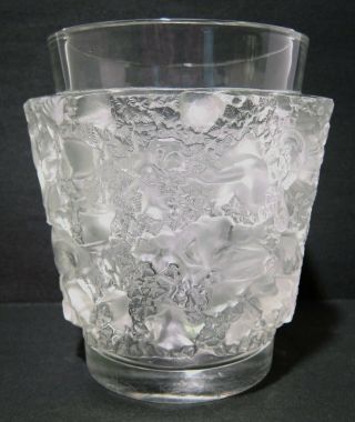 Rene Lalique Bacchus Frosted Crystal Glass Vase - 1938 2