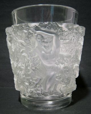 Rene Lalique Bacchus Frosted Crystal Glass Vase - 1938 5