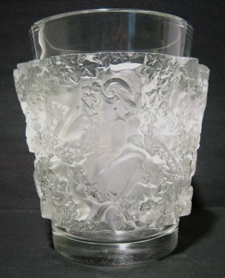 Rene Lalique Bacchus Frosted Crystal Glass Vase - 1938 7