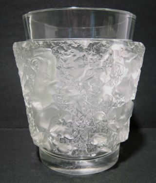 Rene Lalique Bacchus Frosted Crystal Glass Vase - 1938 8