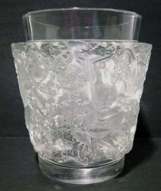 Rene Lalique Bacchus Frosted Crystal Glass Vase - 1938 9