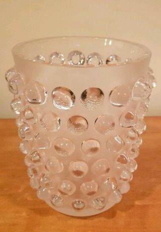Lalique Crystal Mossi Vase 1220700 Retails for $2800 Signed & Authentic 3