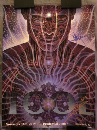 Tool Tour Concert Signed Poster Newark Prudential Center 2019 138