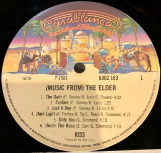 RARE KISS PRESS KIT MUSIC FROM THE ELDER AUCOIN 1981 LP PRESS PHOTO BIO 10