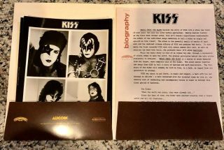 RARE KISS PRESS KIT MUSIC FROM THE ELDER AUCOIN 1981 LP PRESS PHOTO BIO 5