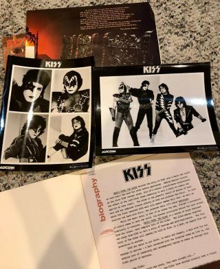 RARE KISS PRESS KIT MUSIC FROM THE ELDER AUCOIN 1981 LP PRESS PHOTO BIO 6