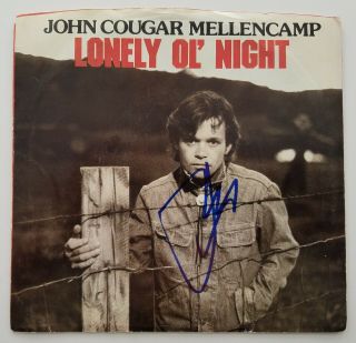 John Cougar Mellencamp Signed Lonely Ol 