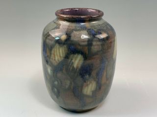 Signed Jens Jensen Rookwood Mottled Pottery Vase 6197 Size C 8 - 3/4 