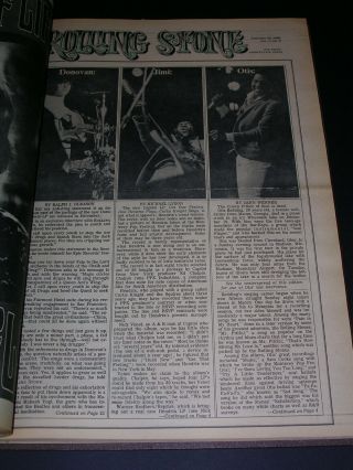 Bound Rolling Stone Newspapers Issues 1 through 15 (11/9/67 to 8/10/68) 7