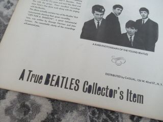Beatles ULTRA RARE VINTAGE 1964 ' SAVAGE YOUNG BEATLES ' ORANGE COVER LP 5