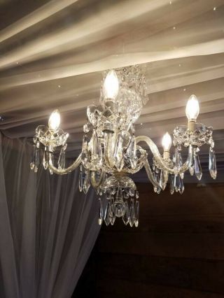 Waterford Comeragh 5 - Arm Crystal Chandelier,  1960 