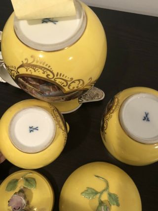 Antique Meissen Porcelain Tea Set Circa 1765 10