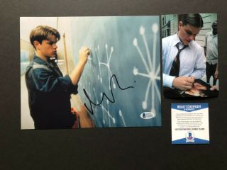 Matt Damon Signed Autographed Good Will Hunting 8x10 Photo Beckett Bas