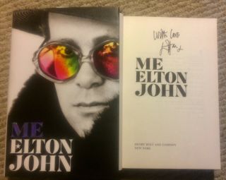 ELTON JOHN AUTHENTIC SIGNED ME WITH RECEIPT BOOK RARE FROM L.  A.  SIGNING PROOF 5