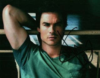 Ian Somerhalder The Vampire Diaries Signed 8x10 Autographed Photo Proof 4