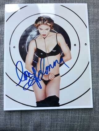 Madonna Signed Autographed 10x8 Genuinely Hans Signed