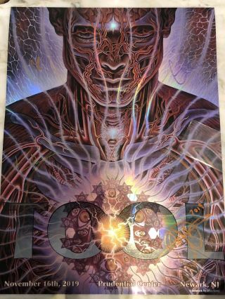 Tool Tour Concert Signed Poster Newark Prudential Center 2019 96