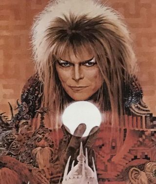 Labyrinth Poster Signed By Bowie And Cast.  Movie Promotional Photo.  Big