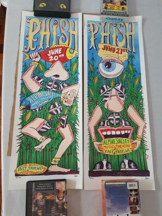 Phish East Troy Wi Poster Set 2009 Pollock