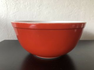 Rare Pyrex Earthtones Red Rust HTF 403 Mixing Bowls 2