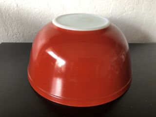 Rare Pyrex Earthtones Red Rust HTF 403 Mixing Bowls 3