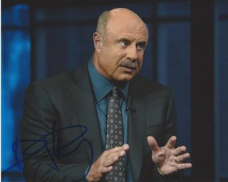 DR.  PHIL MCGRAW SIGNED AUTHENTIC 8X10 PHOTO B w/COA THE DR PHIL SHOW PROOF 2
