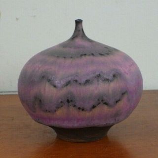 Signed Rose Cabat Studio Art Pottery Feelie Vase Mid Century Modern