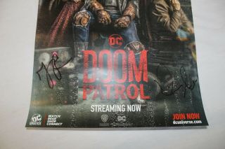 SDCC 2019 DC Comics Doom Patrol 11x17 WB Signing Diane Guerrero & Jeremy Carver 2
