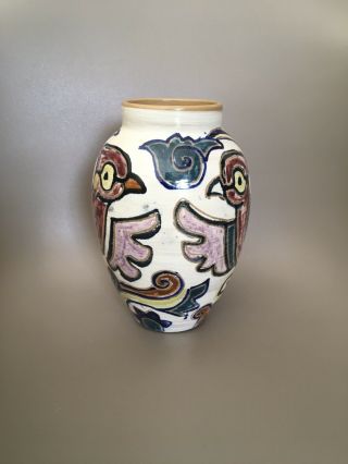 Walter Anderson Shearwater Pottery Vase With Workshop Repair