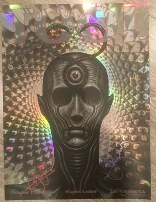 Signed Tool Concert Poster 11/21/2019 Chet Zar Los Angeles Limited Edition