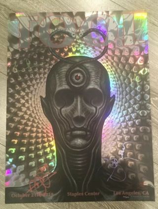 SIGNED Tool Concert Poster 11/21/2019 Chet Zar Los Angeles Limited Edition 7