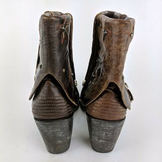 Miranda Lambert OLD GRINGO Brown Star Studded Cowboy Boots Size 9 B 3
