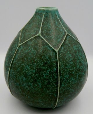 Scarce C.  1950s Saxbo 163 Danish Eva Staehr Nielsen Mid Century Art Pottery Vase