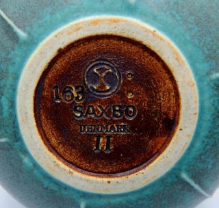 Scarce c.  1950s SAXBO 163 Danish Eva Staehr Nielsen mid century art pottery vase 2