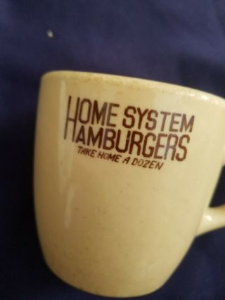 5¢ HAMBURGERS COFFEE CUP,  MUG 