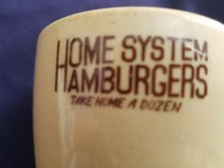 5¢ HAMBURGERS COFFEE CUP,  MUG 