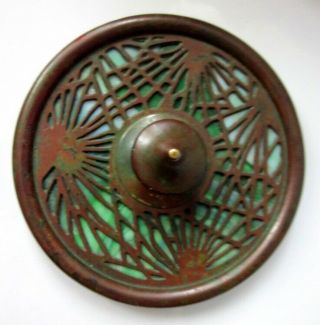 Vintage 1910 Tiffany Studios York Pine Needle Favrile Glass Paperweight