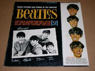 The Beatles Songs Pictures Stories Phonograph Record Album Vintage 1964 Stereo