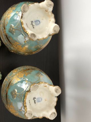 Antique Royal Vienna Porcelain Urns/vases “Daphne And Ephell” 10