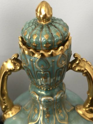 Antique Royal Vienna Porcelain Urns/vases “Daphne And Ephell” 5