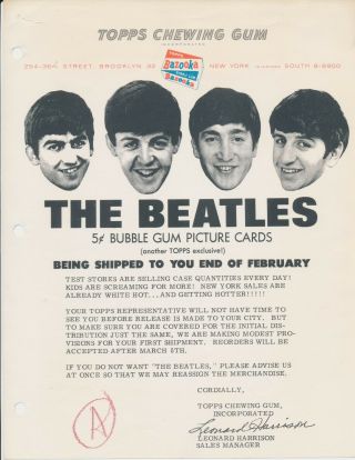 Beatles Ultra Rare Early February 1964 