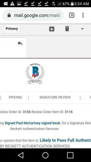 Signed Paul McCartney Hey Grandude Autograph Book. 8