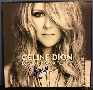 Celine Dion Signed Loved Me Back To Life 12 " Lp Album W/ Photo Proof