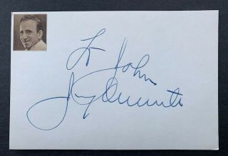 Jimmy Durante Vintage Fountain Pen Autograph