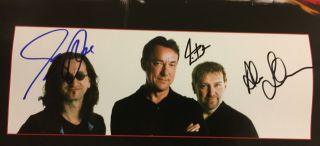 RUSH Rare 2002 AUTOGRAPHED SIGNED PROMO POSTER ALL MEMBERS 4 Vapor CD Autograph 2