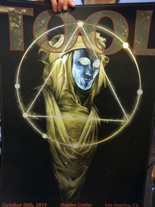 Tool Poster - Los Angeles,  Staples Center 10/20/19 Jeff Nentrup (unsigned)