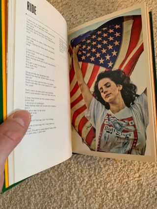 Lana Del Rey Lyric Book.  Born To Die,  Paradise,  Ultraviolence,  Honeymoon - Rare 11