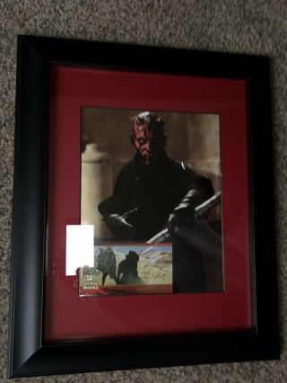 Ray Park Darth Maul Star Wars Actor Signed Autographed 8x10 Photo