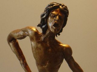 Mick Jagger - Signed Rock N Roll Hall Of Fame Modern Art Bronze Sculpture